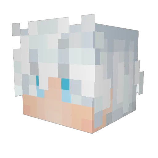 phxzo Minecraft avatar head, 3D render