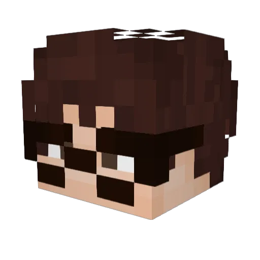 phyooe Minecraft avatar head, 3D render