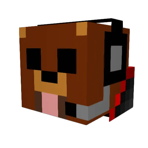 physcorgi Minecraft avatar head, 3D render