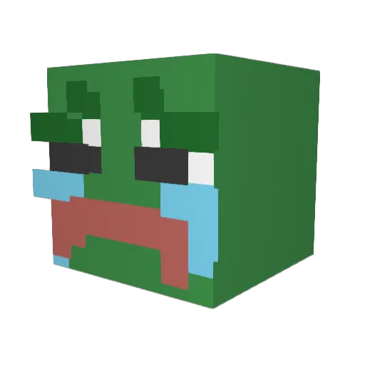 pi55boi Minecraft avatar head, 3D render
