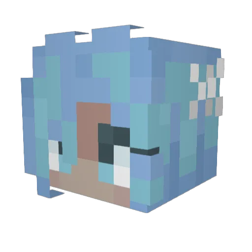 piXXelmurderer Minecraft avatar head, 3D render