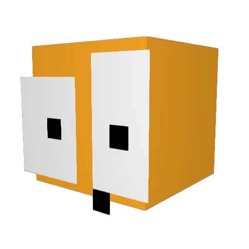 pi_is_3point14 Minecraft avatar head, 3D render