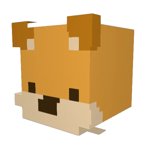 piaalan Minecraft avatar head, 3D render