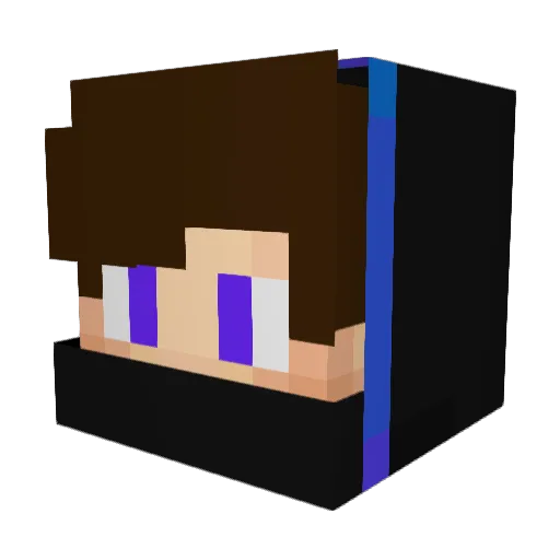 pialle Minecraft avatar head, 3D render