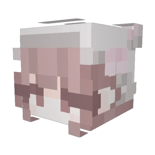 piang Minecraft avatar head, 3D render