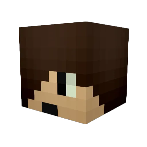 pianodawg77 Minecraft avatar head, 3D render