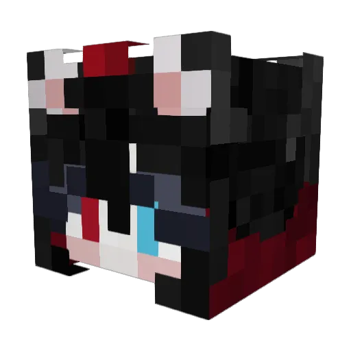 piapp Minecraft avatar head, 3D render