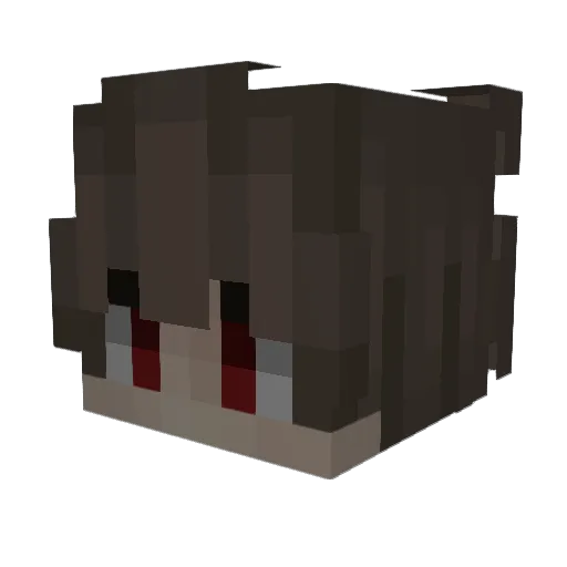 piazze Minecraft avatar head, 3D render