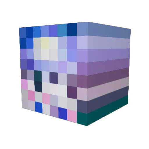 pibbles442 Minecraft avatar head, 3D render