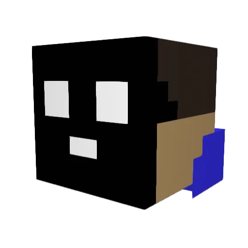 pibbot Minecraft avatar head, 3D render