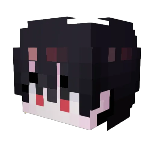pibi_game Minecraft avatar head, 3D render