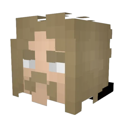 piblit Minecraft avatar head, 3D render