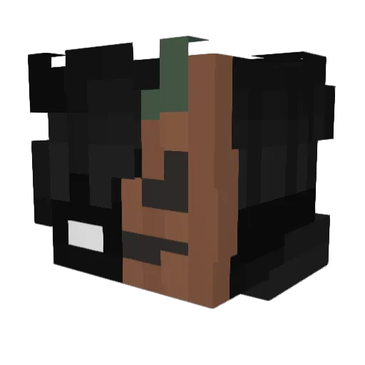 pibo38 Minecraft avatar head, 3D render