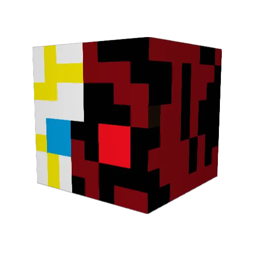 pic99001 Minecraft avatar head, 3D render
