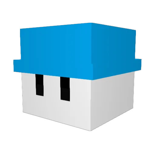 pican_23 Minecraft avatar head, 3D render