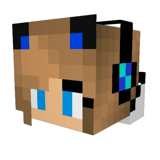 picho455 Minecraft avatar head, 3D render