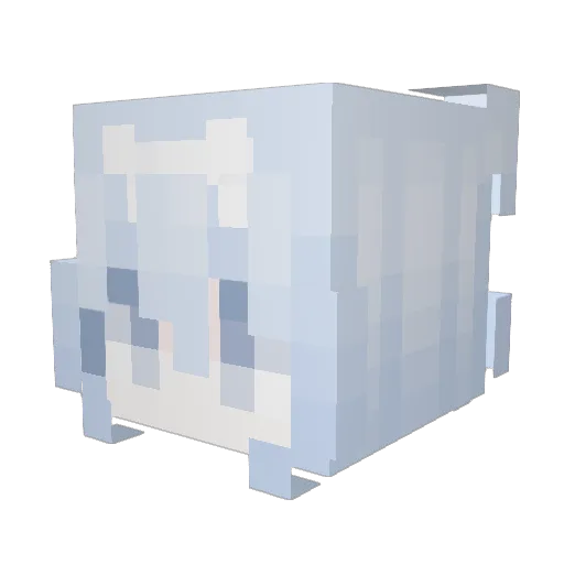 pichtar Minecraft avatar head, 3D render