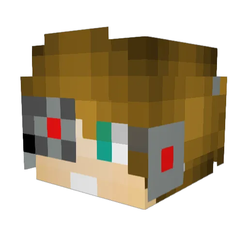 pichu23 Minecraft avatar head, 3D render