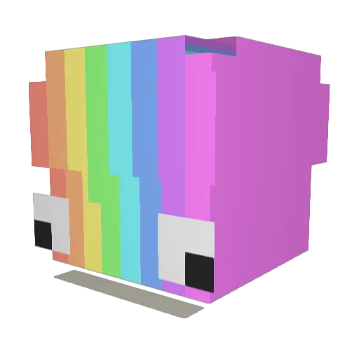 pichu6136 Minecraft avatar head, 3D render