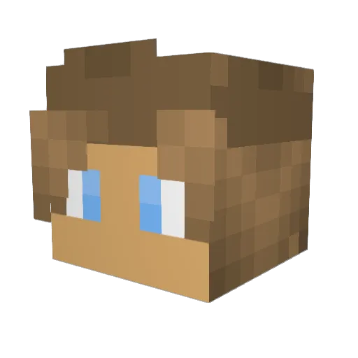 pichyu Minecraft avatar head, 3D render