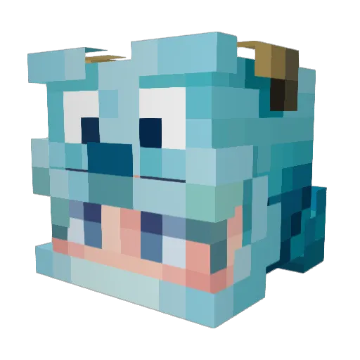 pickilo1 Minecraft avatar head, 3D render
