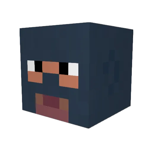 pickle1774 Minecraft avatar head, 3D render