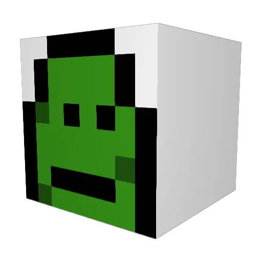 pickle916 Minecraft avatar head, 3D render