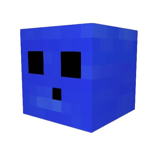 pickle_08 Minecraft avatar head, 3D render