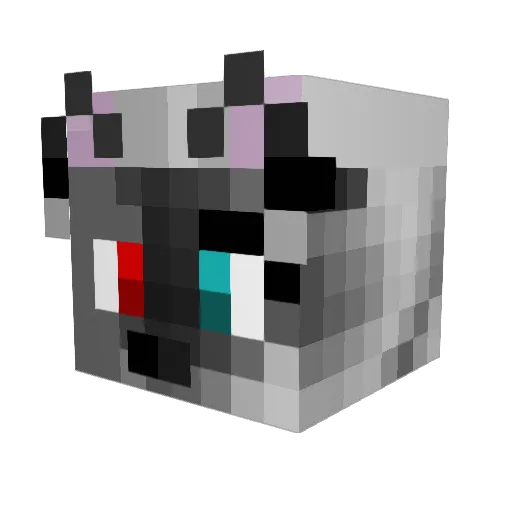 pickle_warrior Minecraft avatar head, 3D render