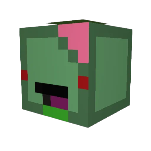 picklebaz2 Minecraft avatar head, 3D render