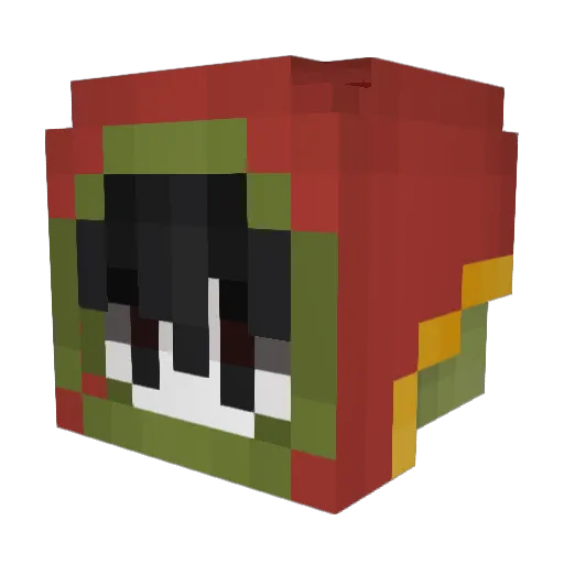 pickleedog Minecraft avatar head, 3D render