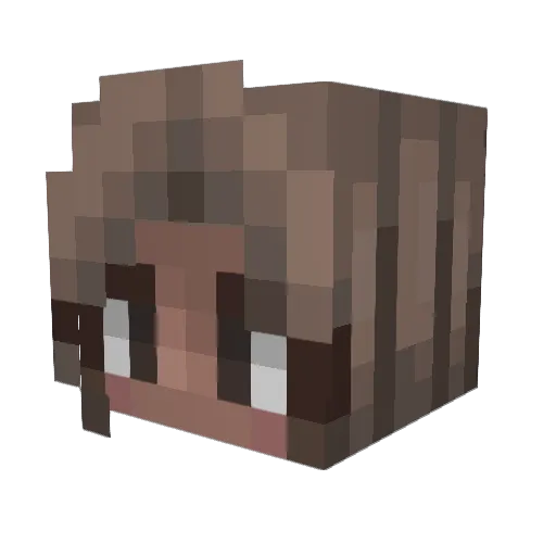 picklegia Minecraft avatar head, 3D render
