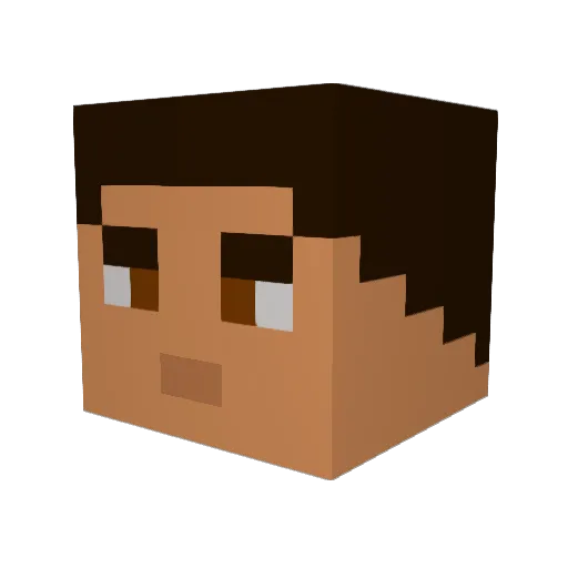 picklepick Minecraft avatar head, 3D render