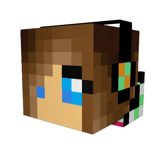 pickles92 Minecraft avatar head, 3D render
