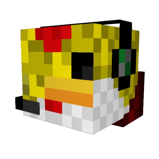 picklesbda Minecraft avatar head, 3D render