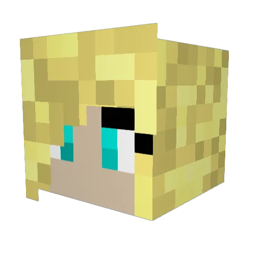 picofa Minecraft avatar head, 3D render