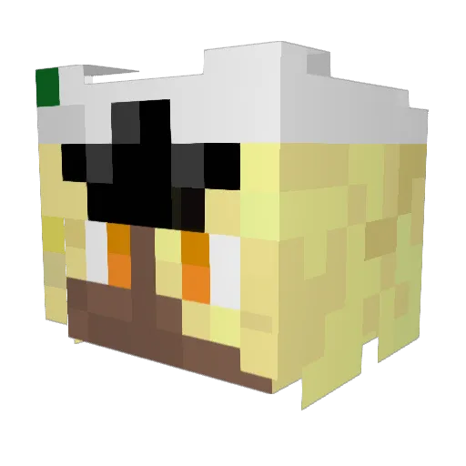 picojojomine Minecraft avatar head, 3D render