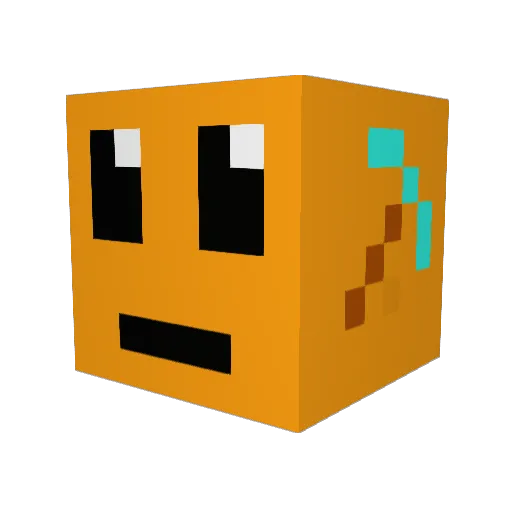 pictorialphd0 Minecraft avatar head, 3D render