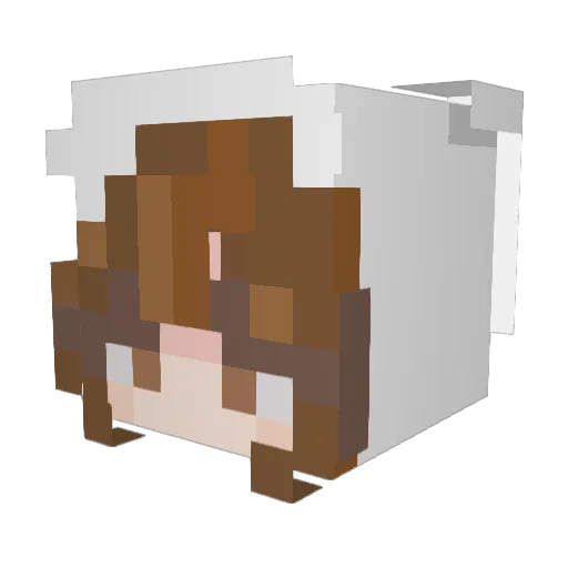 picwar Minecraft avatar head, 3D render