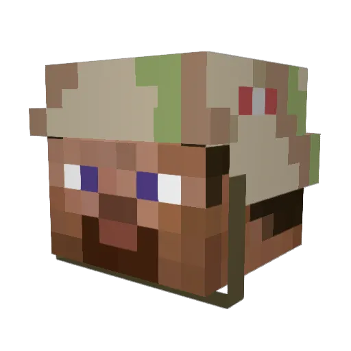 pidi944 Minecraft avatar head, 3D render