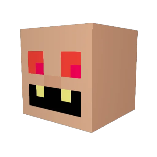 pidorass138 Minecraft avatar head, 3D render