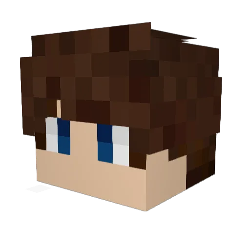 pidzaj Minecraft avatar head, 3D render