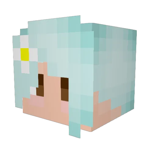 pie099 Minecraft avatar head, 3D render
