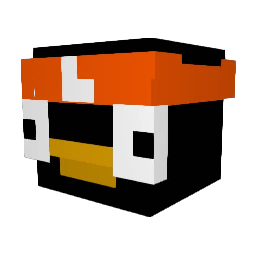 pie2pro Minecraft avatar head, 3D render