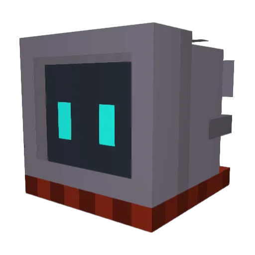 pie_eye2 Minecraft avatar head, 3D render