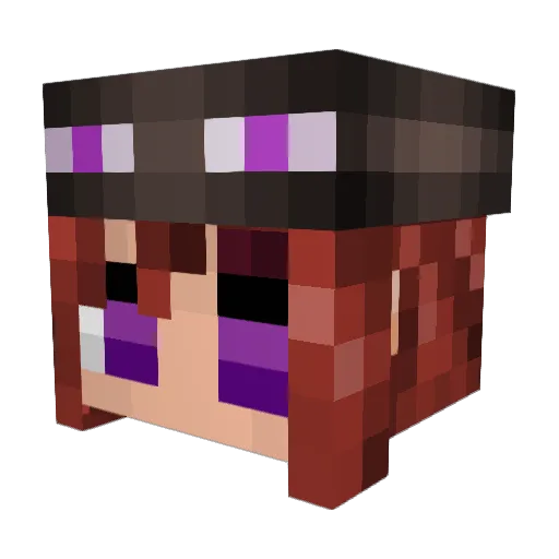 pieandcats Minecraft avatar head, 3D render