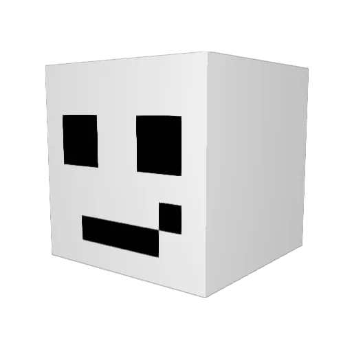 piedoraize Minecraft avatar head, 3D render