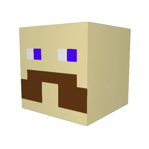 pieemporer Minecraft avatar head, 3D render