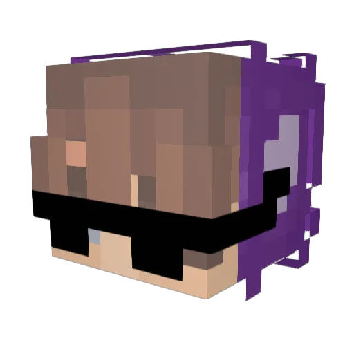 pieh Minecraft avatar head, 3D render