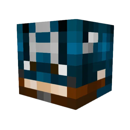 pieman7 Minecraft avatar head, 3D render